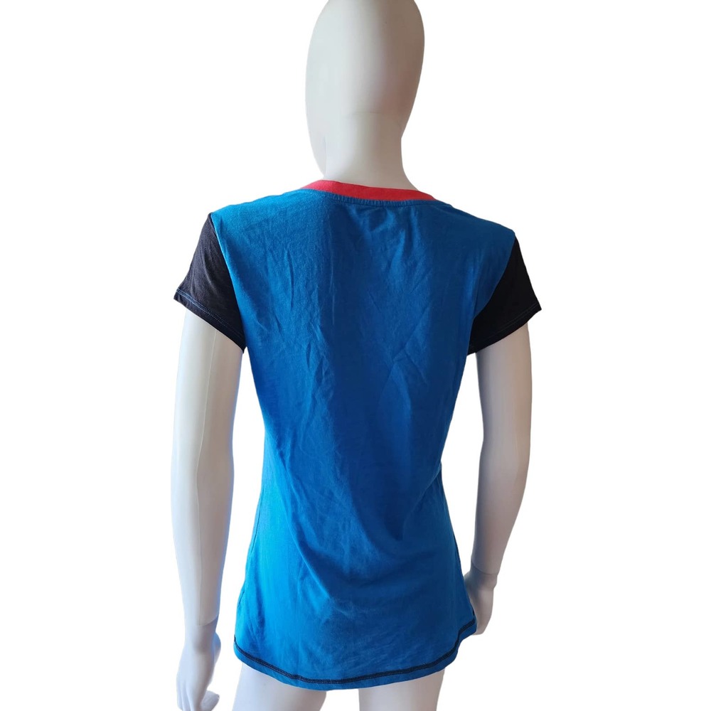 Disney Blue Colorblock Minnie Mouse Tee - Picture 2 of 2
